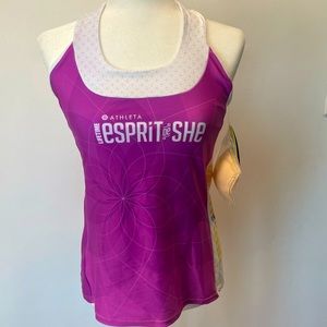 Athleta DNA x Moxie Cycling Tank Top Lifetime Espirit Women’s Large NWT